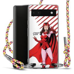 New Carry Case Transparent Stoff colourful/silber