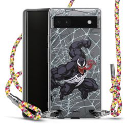 New Carry Case Transparent Stoff colourful/silber