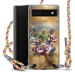 New Carry Case Transparent Stoff colourful/silber