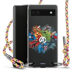 New Carry Case Transparent Stoff colourful/silber