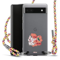 New Carry Case Transparent Stoff colourful/silber