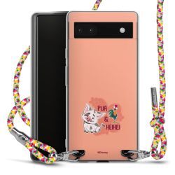 New Carry Case Transparent Stoff colourful/silber