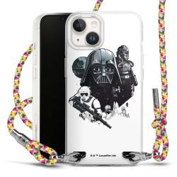 New Carry Case Transparent Stoff colourful/silber