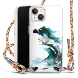 New Carry Case Transparent Stoff colourful/silber