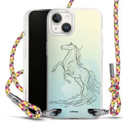 New Carry Case Transparent Stoff colourful/silber