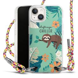 New Carry Case Transparent Stoff colourful/silber