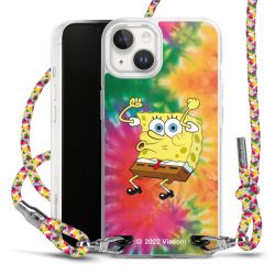 New Carry Case Transparent Stoff colourful/silber