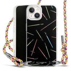 New Carry Case Transparent Stoff colourful/silber