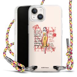 New Carry Case Transparent Stoff colourful/silber