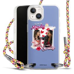 New Carry Case Transparent Stoff colourful/silber