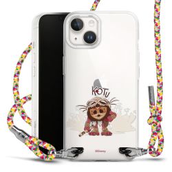 New Carry Case Transparent Stoff colourful/silber