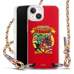 New Carry Case Transparent Stoff colourful/silber