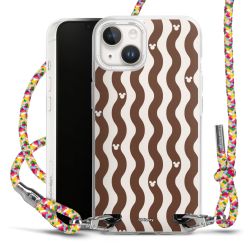 New Carry Case Transparent Stoff colourful/silber