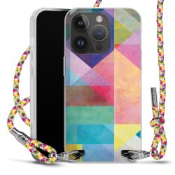 New Carry Case Transparent Stoff colourful/silber