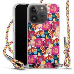 New Carry Case Transparent Stoff colourful/silber