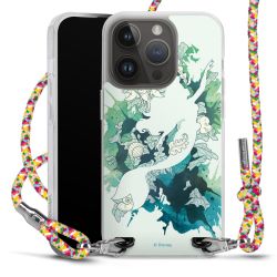 New Carry Case Transparent Stoff colourful/silber