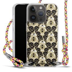 New Carry Case Transparent Stoff colourful/silber