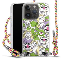 New Carry Case Transparent Stoff colourful/silber