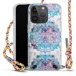 New Carry Case Transparent Stoff colourful/silber