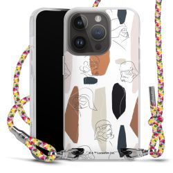 New Carry Case Transparent Stoff colourful/silber