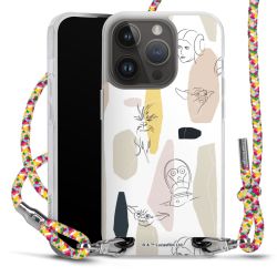 New Carry Case Transparent Stoff colourful/silber