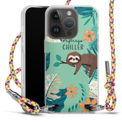 New Carry Case Transparent Stoff colourful/silber