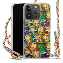 New Carry Case Transparent Stoff colourful/silber