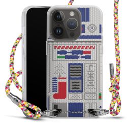 New Carry Case Transparent Stoff colourful/silber