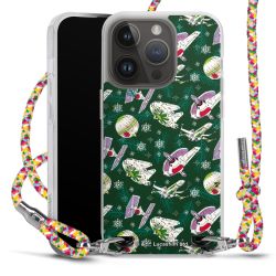 New Carry Case Transparent Stoff colourful/silber