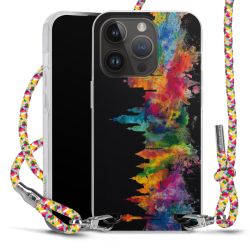 New Carry Case Transparent Stoff colourful/silber