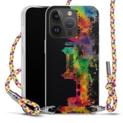 New Carry Case Transparent Stoff colourful/silber