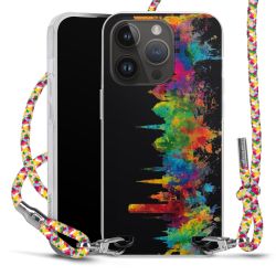 New Carry Case Transparent Stoff colourful/silber