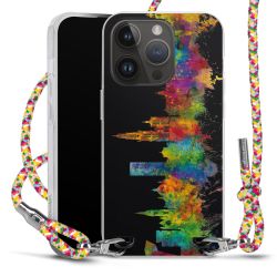 New Carry Case Transparent Stoff colourful/silber