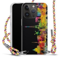 New Carry Case Transparent Stoff colourful/silber