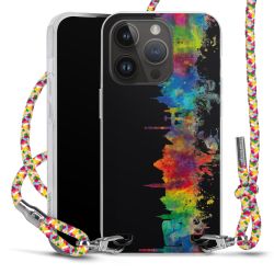 New Carry Case Transparent Stoff colourful/silber