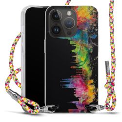 New Carry Case Transparent Stoff colourful/silber