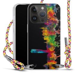 New Carry Case Transparent Stoff colourful/silber