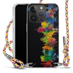 New Carry Case Transparent Stoff colourful/silber