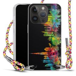 New Carry Case Transparent Stoff colourful/silber