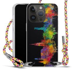 New Carry Case Transparent Stoff colourful/silber