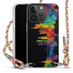 New Carry Case Transparent Stoff colourful/silber