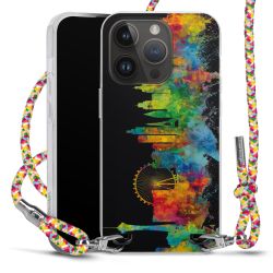 New Carry Case Transparent Stoff colourful/silber