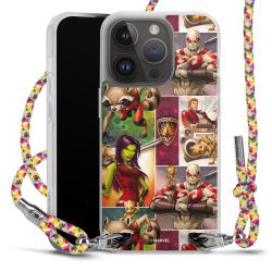 New Carry Case Transparent Stoff colourful/silber