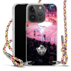 New Carry Case Transparent Stoff colourful/silber