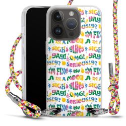 New Carry Case Transparent Stoff colourful/silber