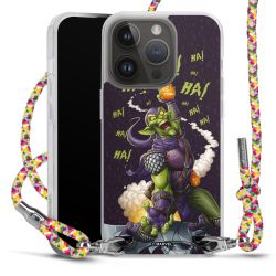 New Carry Case Transparent Stoff colourful/silber