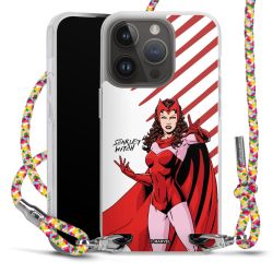 New Carry Case Transparent Stoff colourful/silber