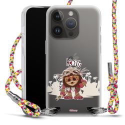 New Carry Case Transparent Stoff colourful/silber