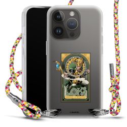 New Carry Case Transparent Stoff colourful/silber