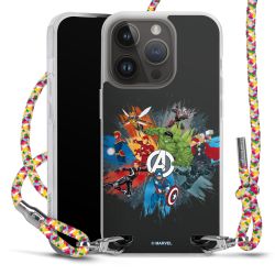 New Carry Case Transparent Stoff colourful/silber